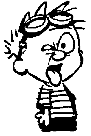 Calvin (of Calvin and Hobbes) making a YUCK face...because, yeah, it was THAT bad.