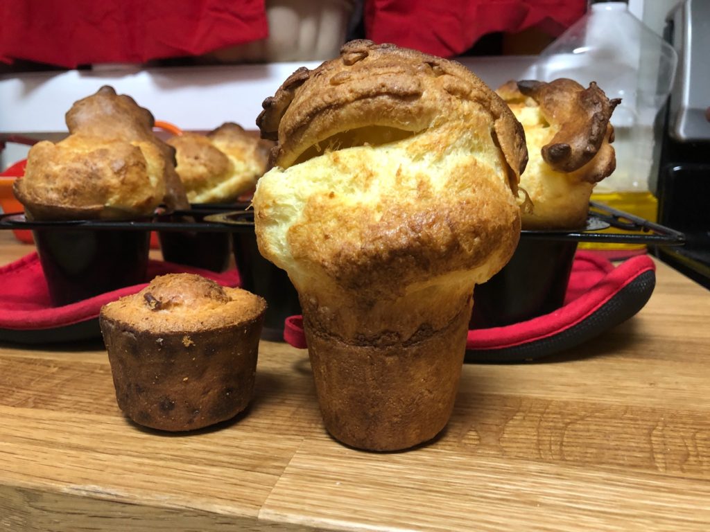 A muffin-like popover next to a true popover -- side by side they look like 2 different things completely.